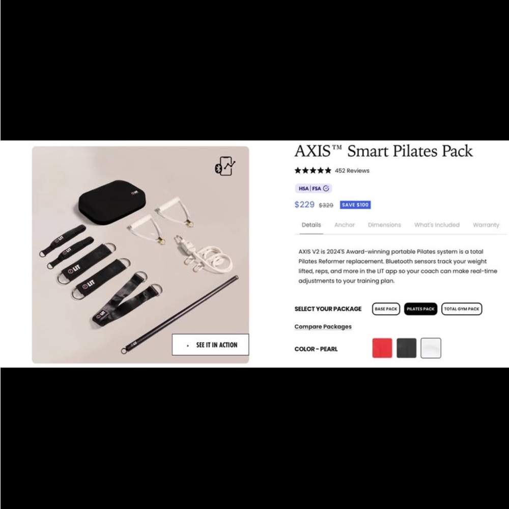 Lit Method AXIS™ Smart Pilates Pack - Picture 7 of 10